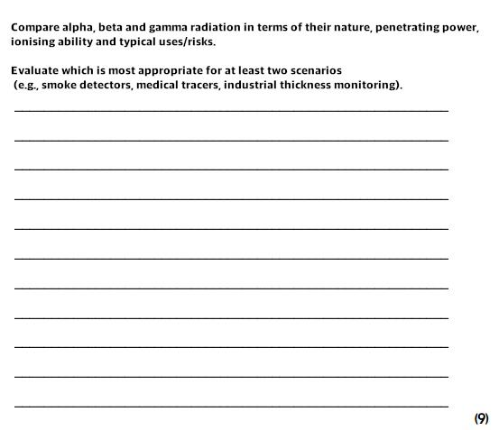 9-mark lined paper
